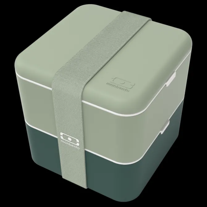 Best Monbento Set MB Square green Bicolor + MB Cut